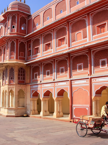 indien - jaipur_chandra mahal palads_befolkning_cykel_01