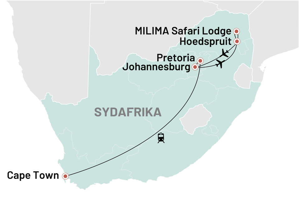 Sydafrika Greater Kruger Rovos Rail Og Cape Town