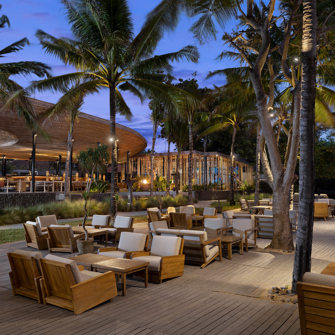 bali - sanur - sanur_segara village_beach_front_2022_beach_deck_lounge_dusk