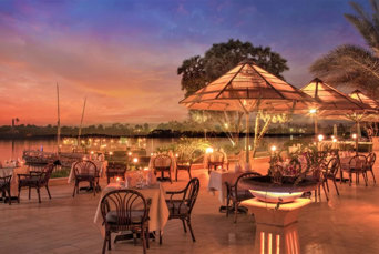 ... så der er god udsigt under aftensmaden.