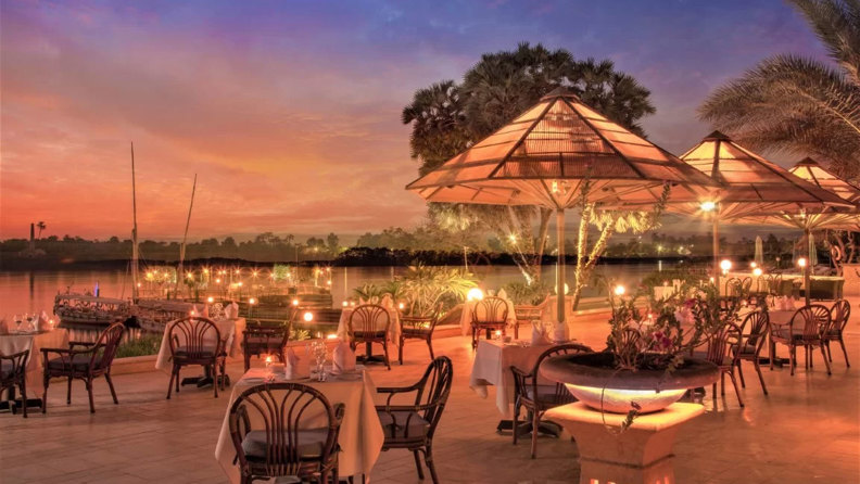 Jolie Ville Luxor Hotel & Spa Restaurant Aften Ude