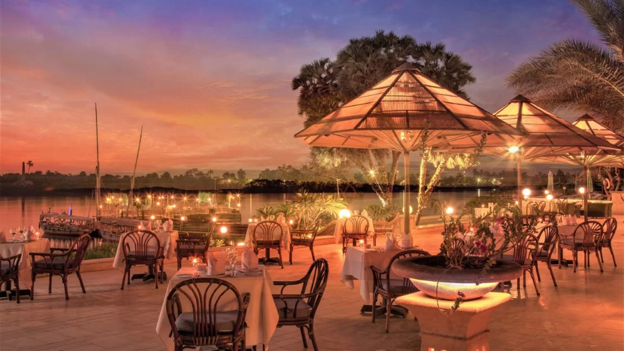 Jolie Ville Luxor Hotel & Spa Restaurant Aften Ude