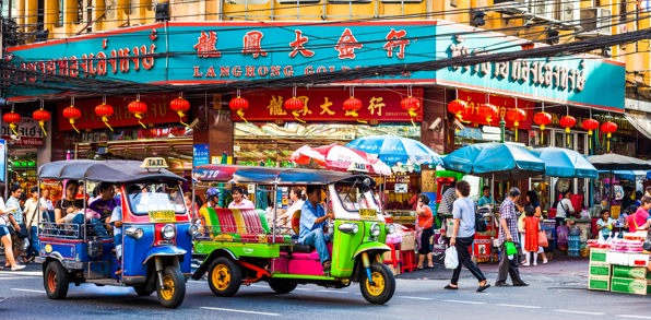 Rejsen begynder i Bangkok, hvor vi har fuldt udflugtsprogram.