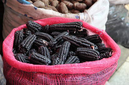 Peru Market Corn Potatoes