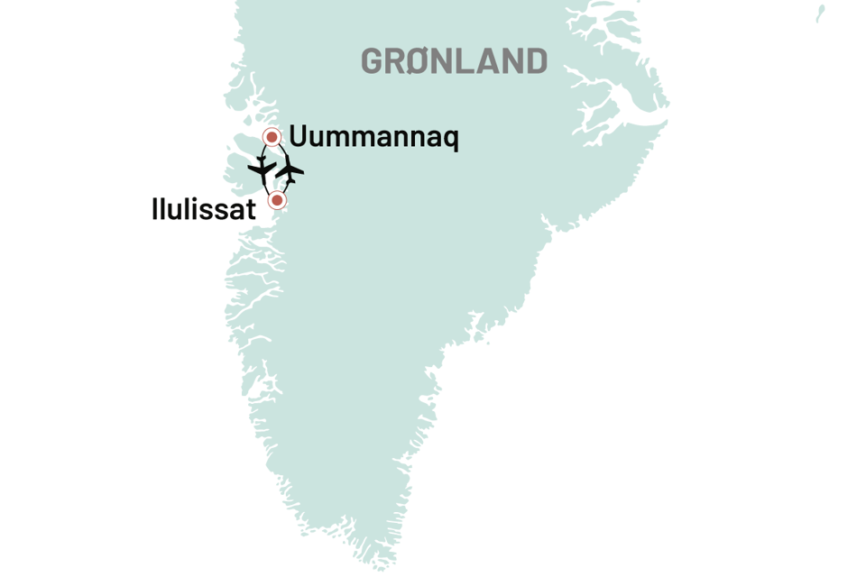 Groenland Ilulissat Og Uummannaq Vinter