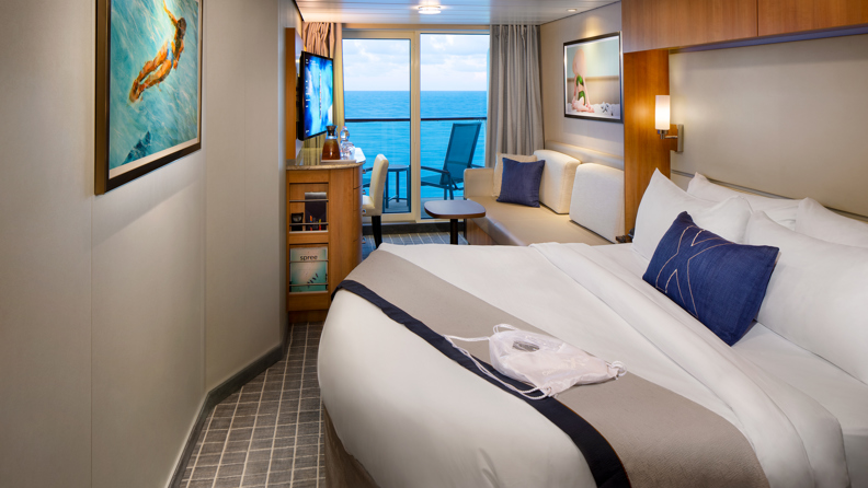 CEL EQ Aqua Class Stateroom Bedroom