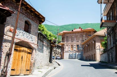 Azerbaijan Sheki Street Door