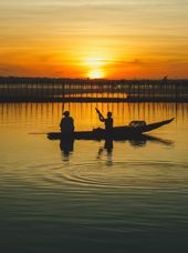 Vietnam Hue Tam Giang Lagoon Sunset