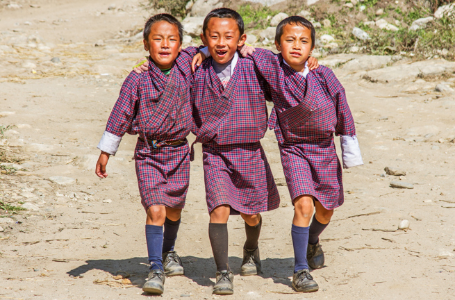 bhutan_paro_befolkning_boern_01