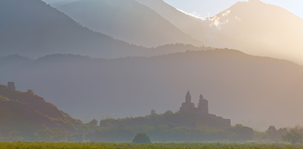 Kakheti Vinmarker Omkring Kloster