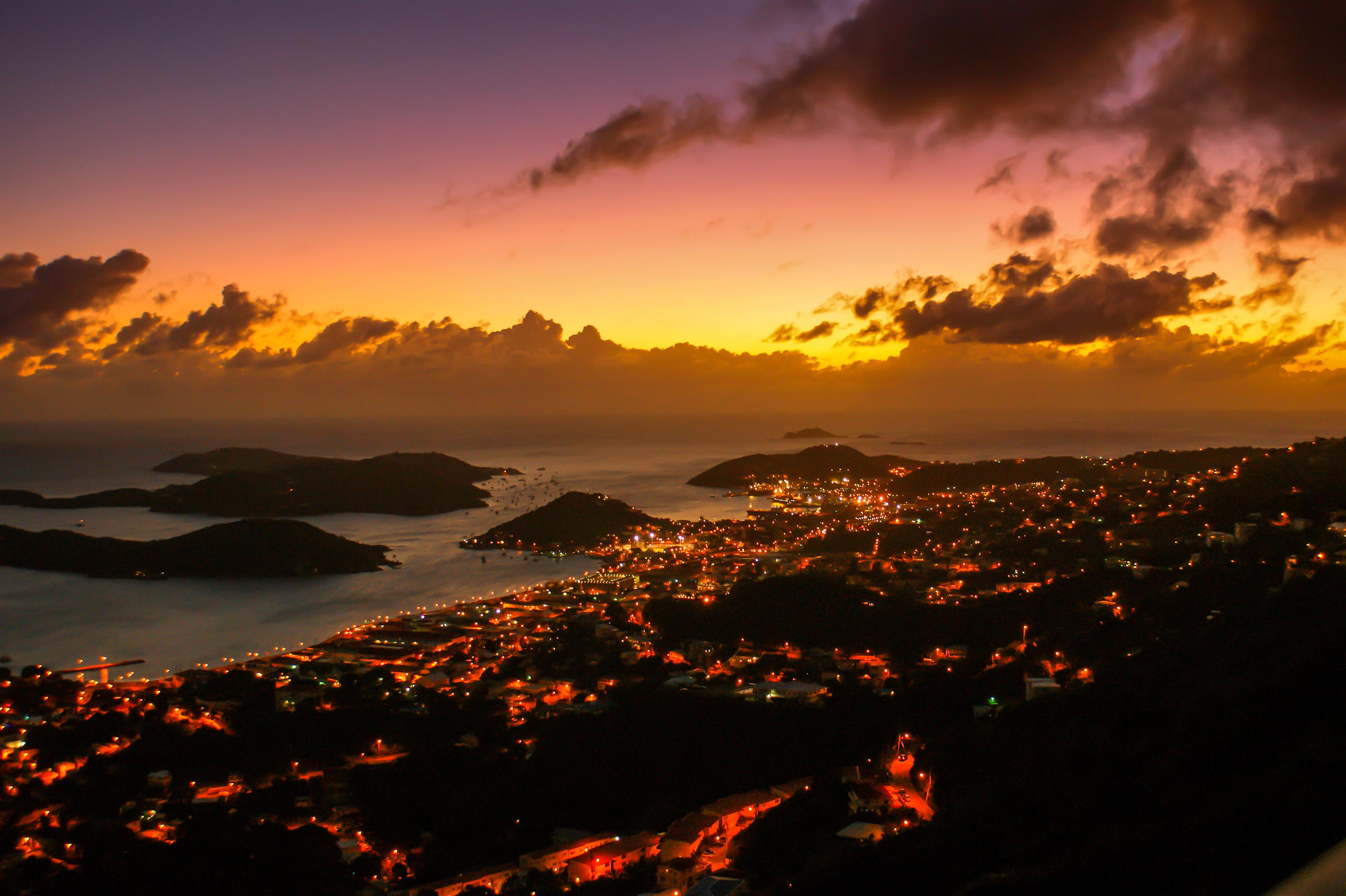 dansk vestindien - st thomas_charlotte amalie_sunset_01