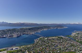 Tromsø fra luften.
