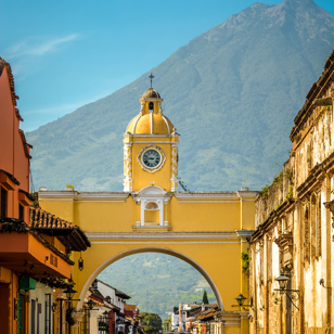 Antigua i Guatemala.