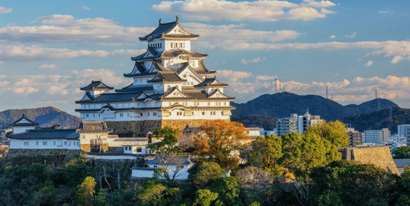 ...til borgen i Himeji