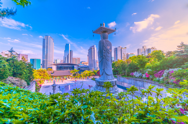 Bongeunsa Temple In Seoul City, South Korea