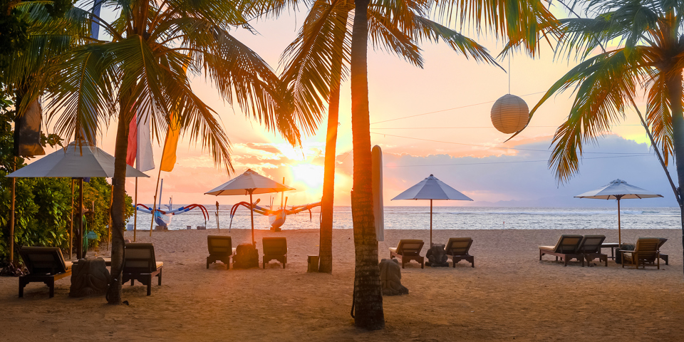 Bali Sanur Strand Solnedgang As 860917028