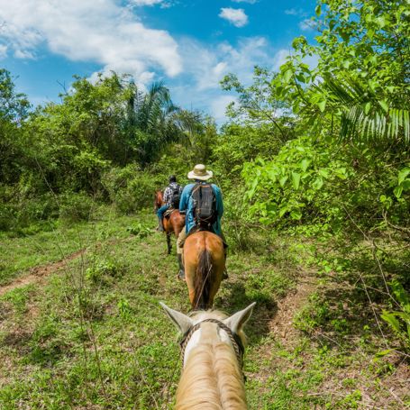 Colombia Casanare Horseback Riders Explore Trails