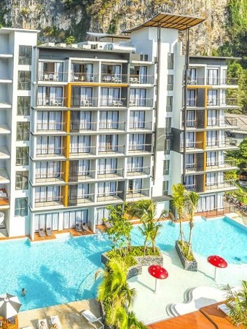 I bor på Sea Seeker Krabi Resort i Ao Nang.