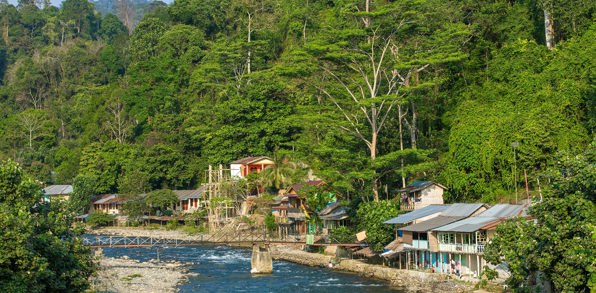 Bukit Lawang på Sumatra