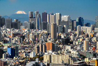 Tokyo With Mount Fuji By