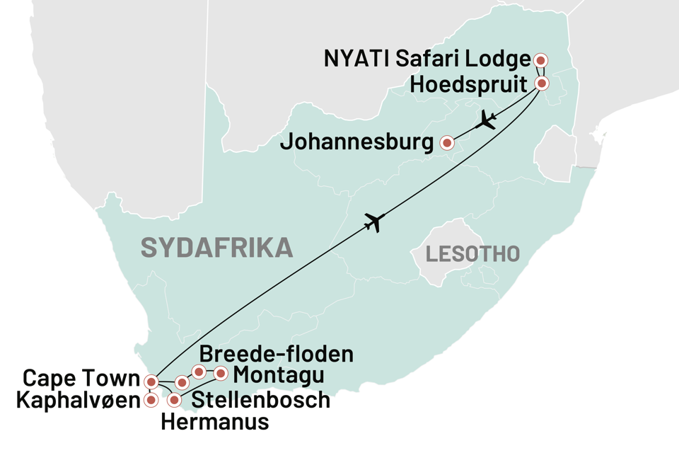 Sydafrika Mandelas Regnbuenation