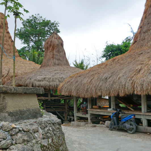 Prai Ijing-landsbyen i det vestlige Sumba
