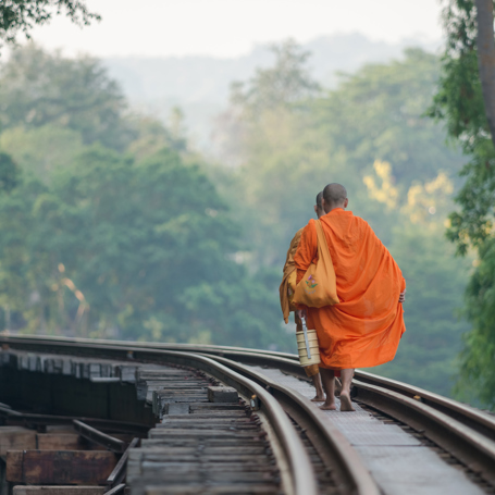 thailand - River kwai_doedens jernbane_munke