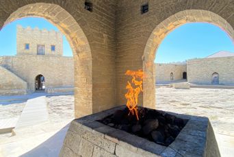 Azerbaijan Ateshgah Temple Of Fire Eternal Flame