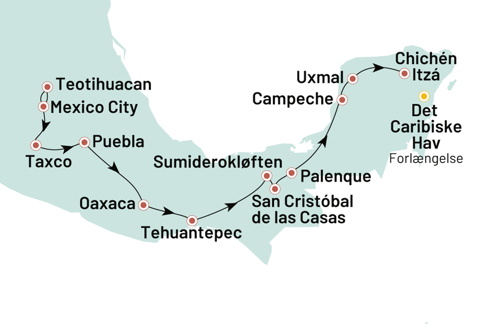 Mexico Paa Sporet Af Mayaere Og Aztekere