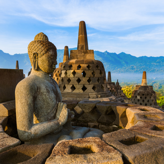 Borobudur-templet på Java