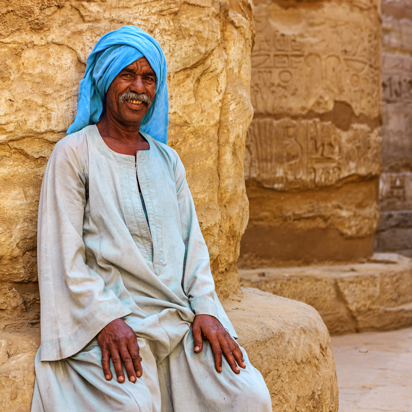 Karnak Tempel Befolkning Mand Gi 175518115