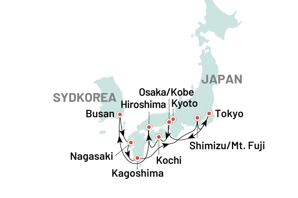 Krydstogter Japan Rundt 2027
