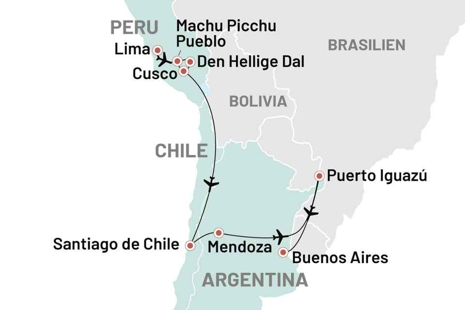 Peru Vinland Vandfald Vild Natur