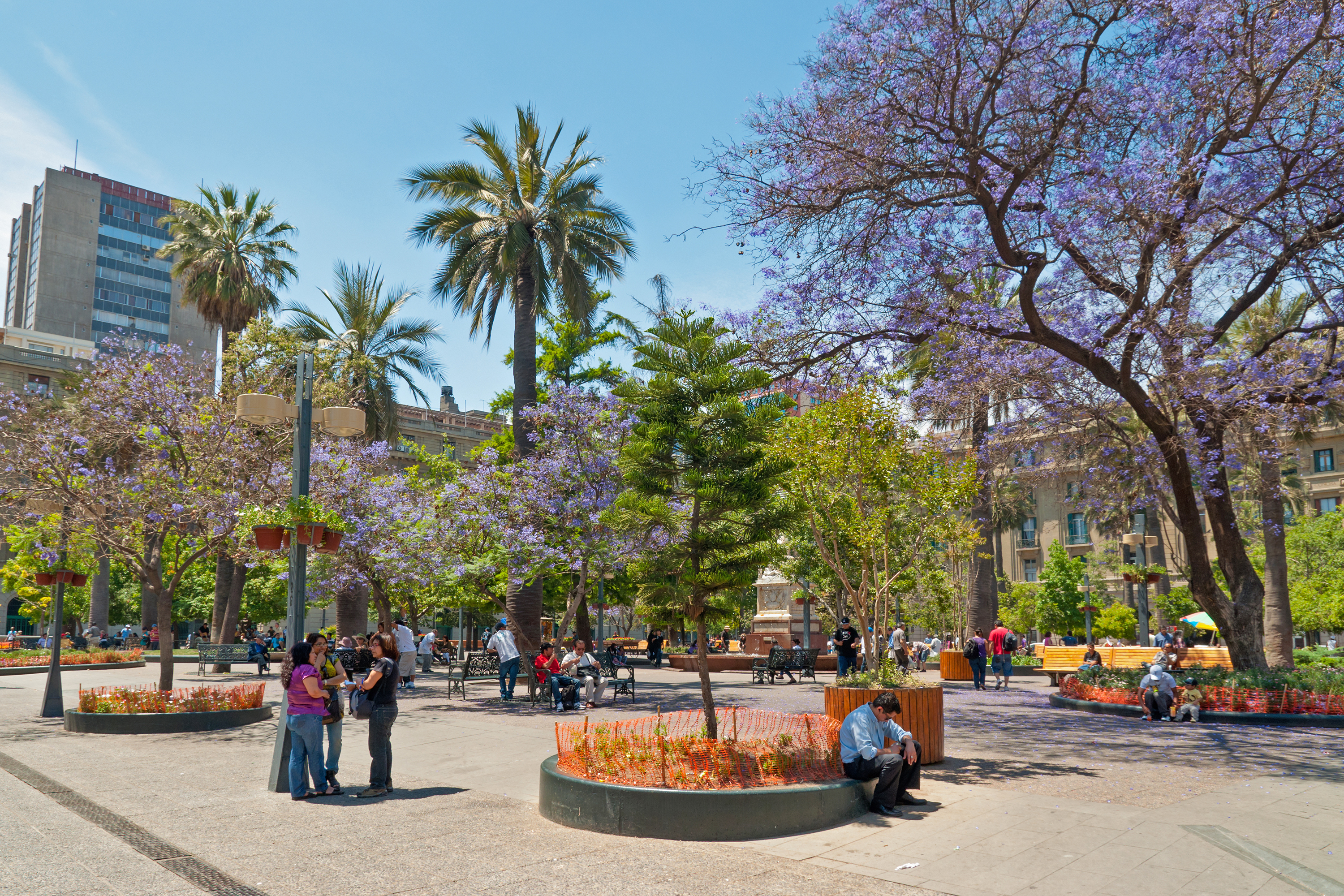 Første stop på rejsen er Chiles hovedstad, Santiago de Chile.