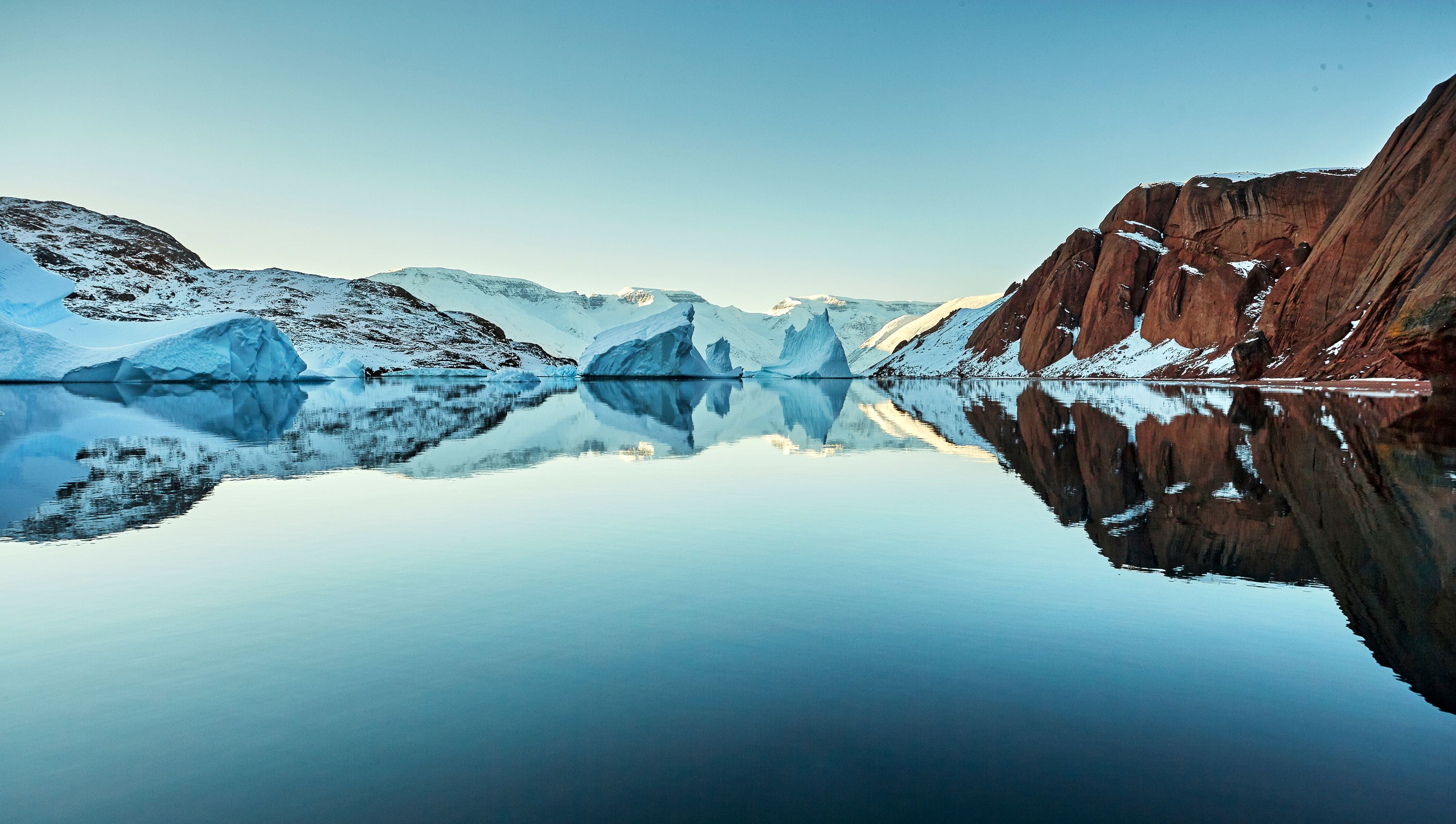 Grønland Bugt Vinter
