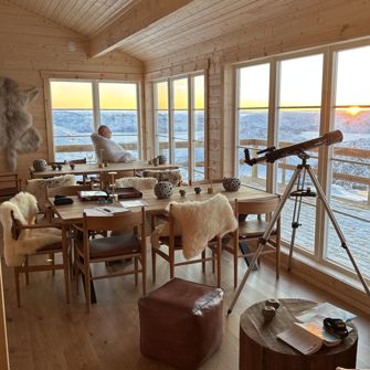 Grønland Ilulissat Hotel Aurora Lodge Fælles Stue Lodret 2