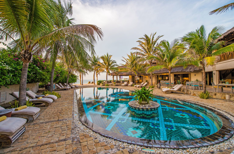 Pool Area Golden Hour