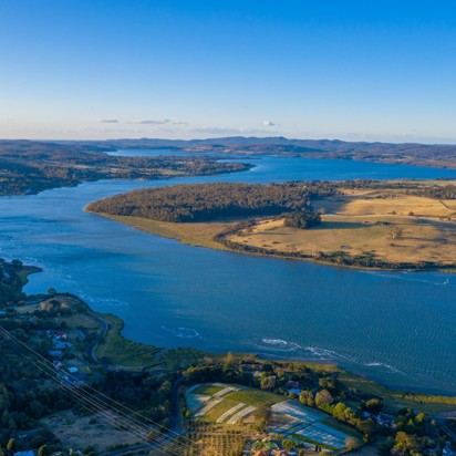 Australien Tasmanien Tamar Valley River