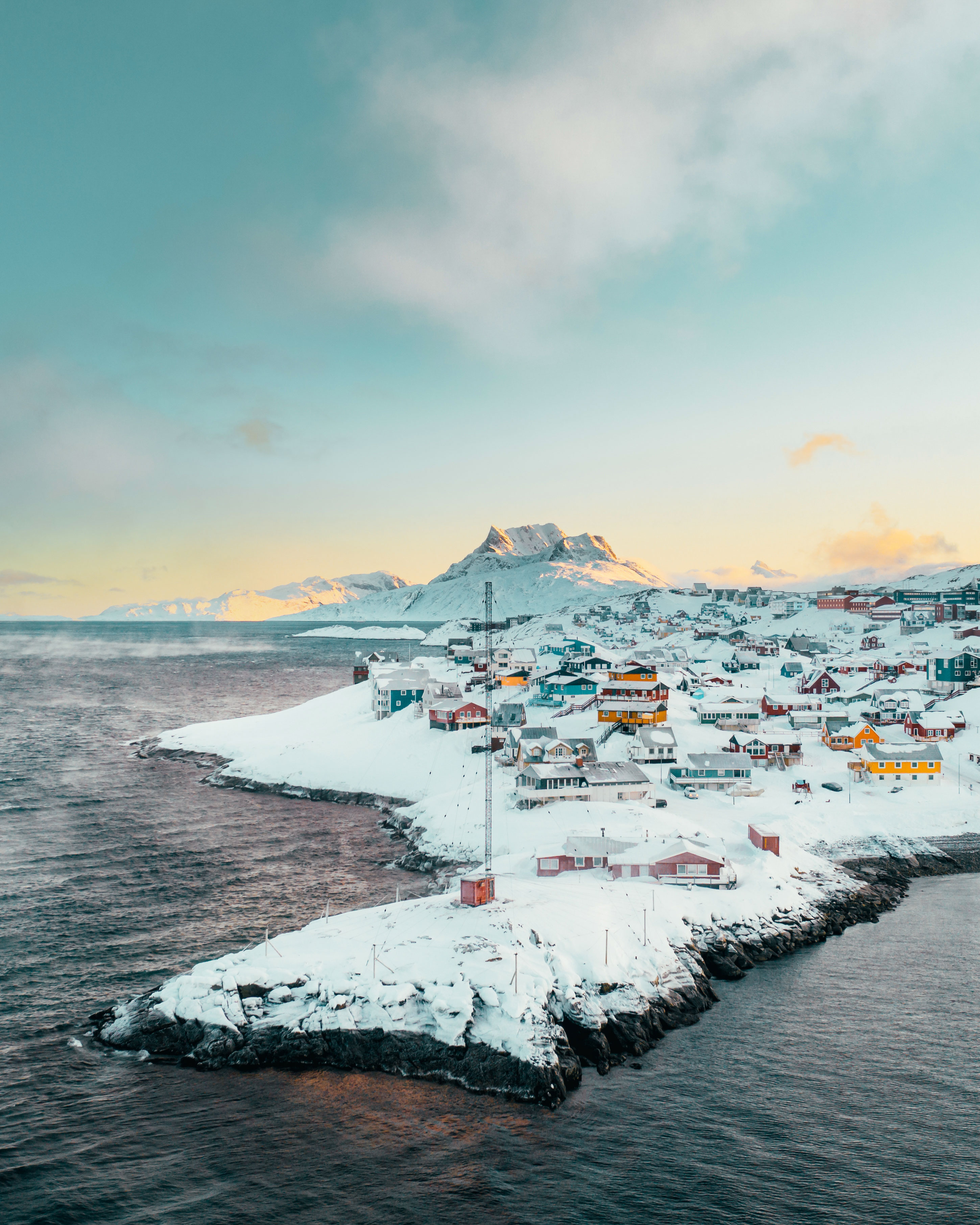 Colourful Nuuk And Sermitsiaq