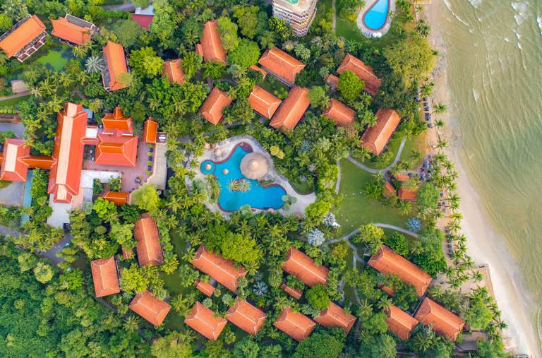 Aerial Resort And Beach