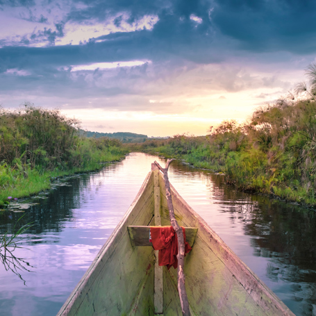 Uganda Entebbe Mabamba Swamp Wooden Fishing Boat