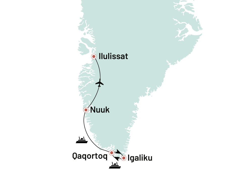 Groenland Kontrasternes Groenland Fra Nord Til Syd 2027