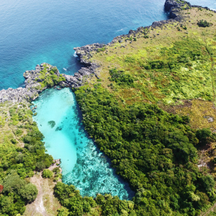 Weekuri-lagunen i det vestlige Sumba