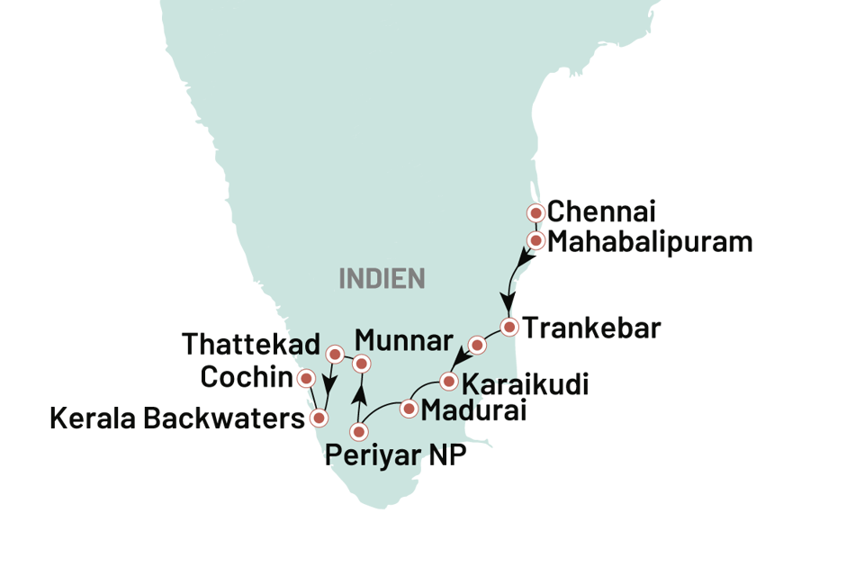 Indien Eventyrlige Sydindien2026