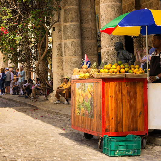 Frugtbod i Havanas gader