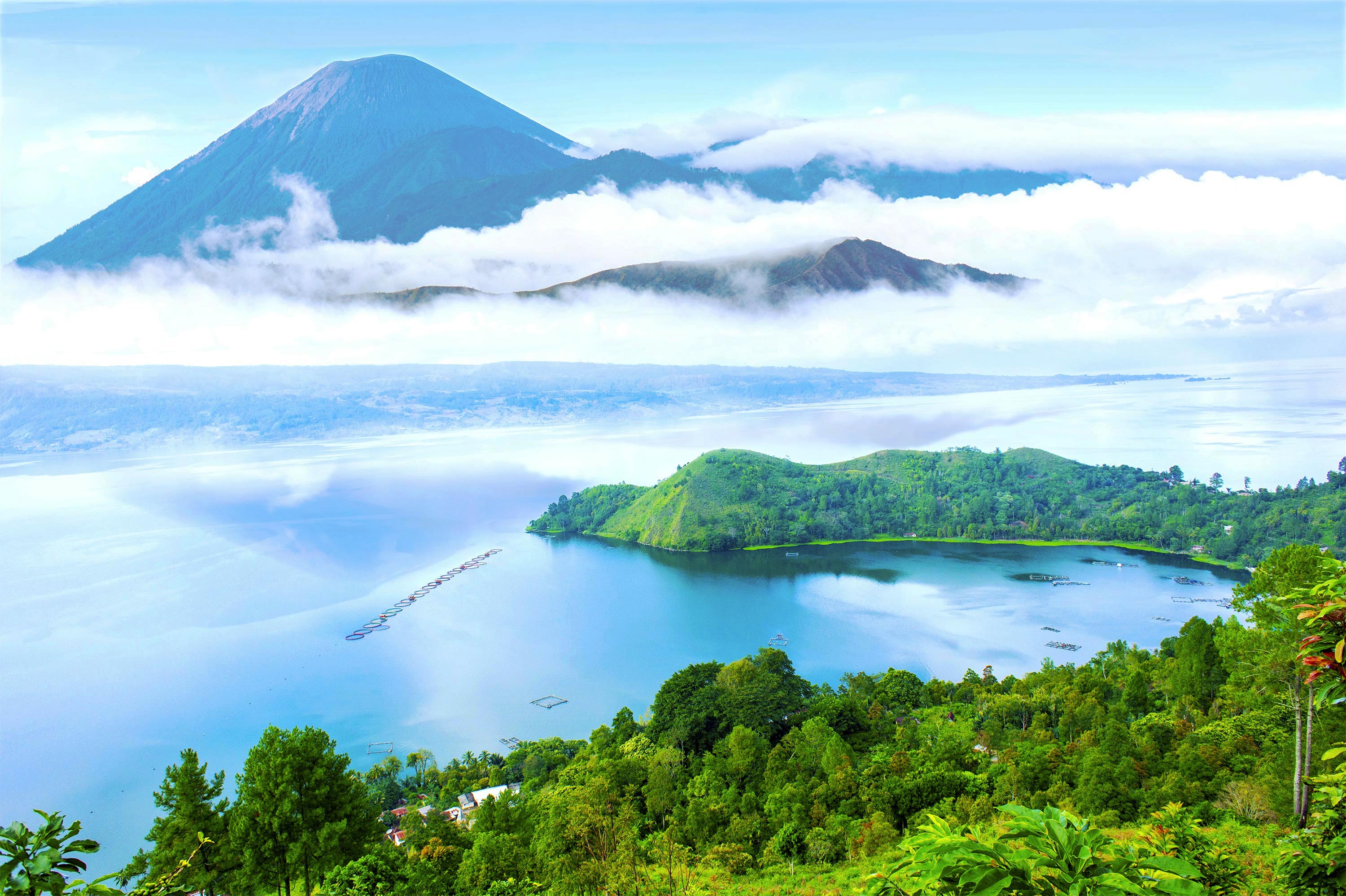 indonesien - berastagi vulkaner