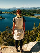 Argentina Bariloche Nahuel Huapi Lake Hiker
