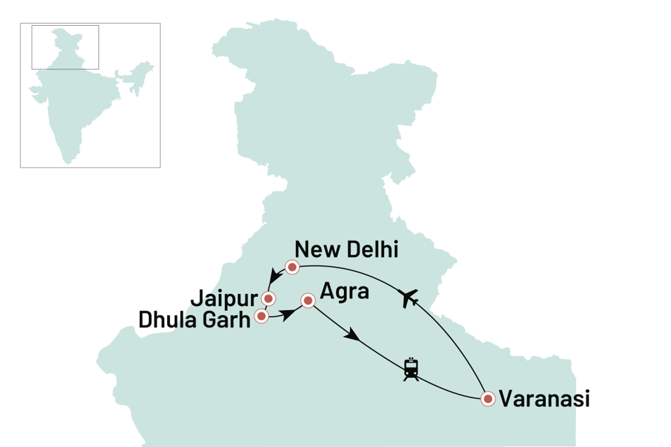 Indien Nordindiens Mange Perler