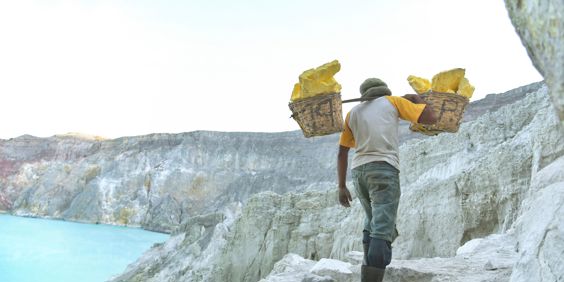 Java Mt Ijen Vulkan Minearbejder 1225878763