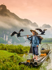 kina - guilin_li river_fisker_02